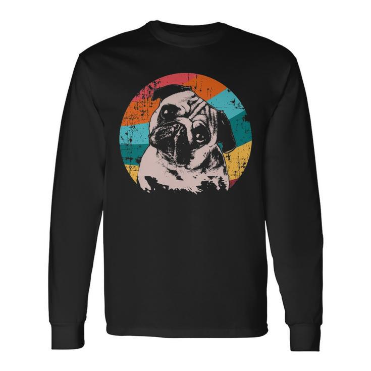 Pug Mops Carlin Dog Breed Long Sleeve T-Shirt