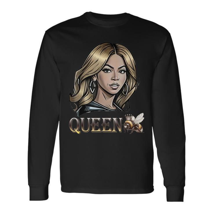 Queen B Honey Bee Bumble B Long Sleeve T-Shirt Gifts ideas