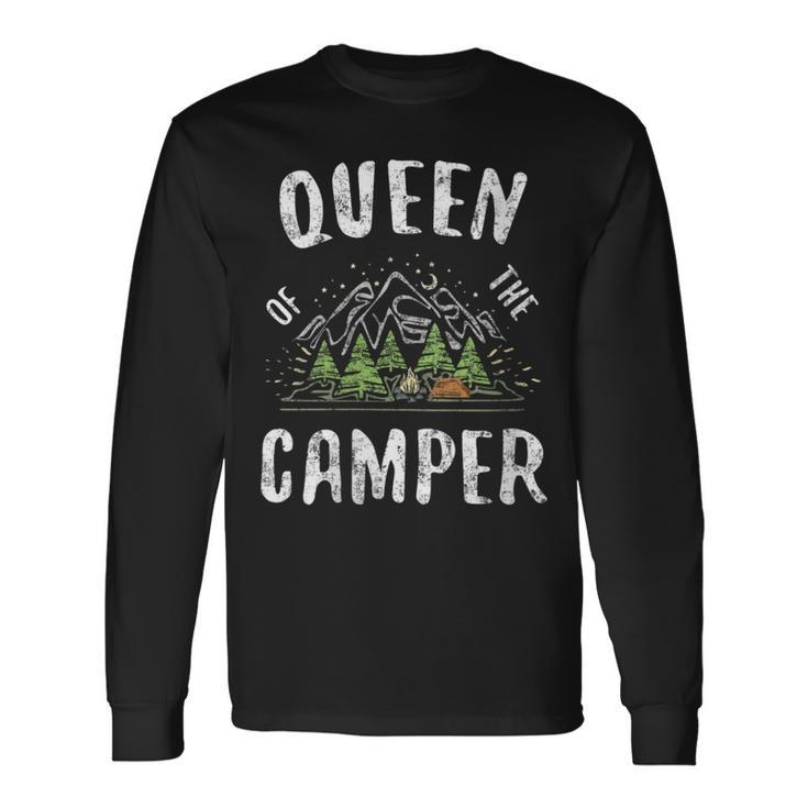 Queen Of The Camper Camping Long Sleeve T-Shirt