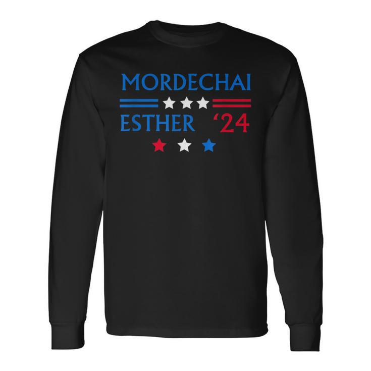 Queen Esther Mordechai 2024 Purim Costume For Such A Time As Long Sleeve T-Shirt