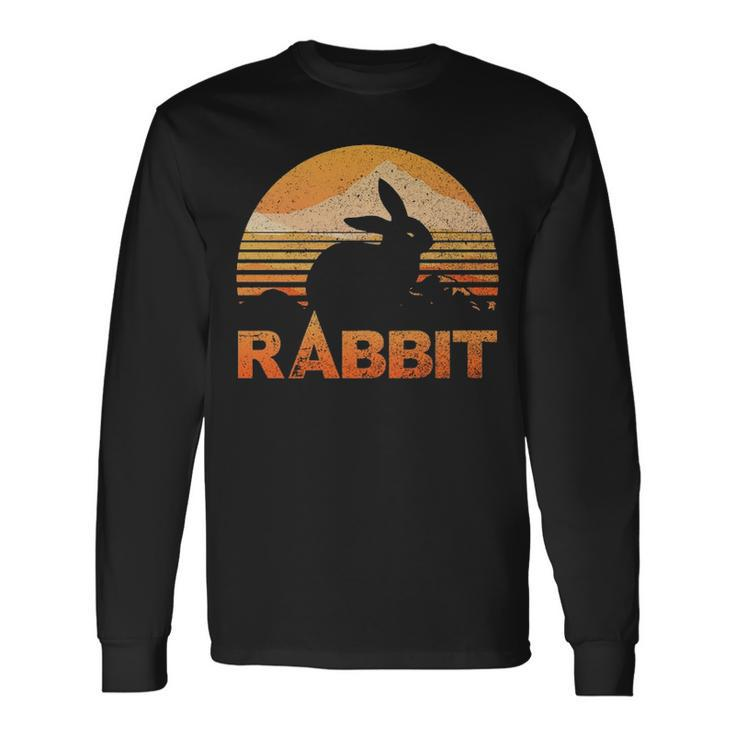Rabbit Lover Vintage Retro Long Sleeve T-Shirt