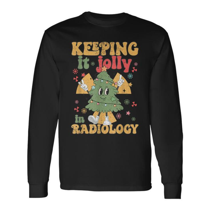 Rad Tech Christmas Tree Keeping It Jolly In Radiology Long Sleeve T-Shirt