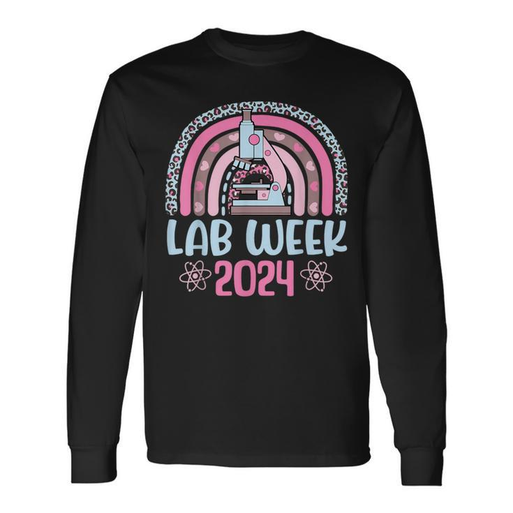 Rainbow Lab Week 2024 Laboratory Tech Technologist Long Sleeve T-Shirt