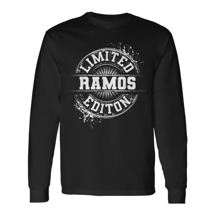 Ramos Surname Family Tree Birthday Reunion Idea Long Sleeve T-Shirt