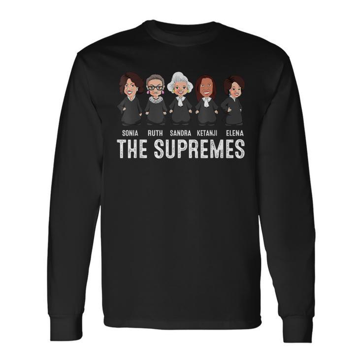 Rbg Supremes Court Cute Scotus Kbj Support Long Sleeve T-Shirt Gifts ideas