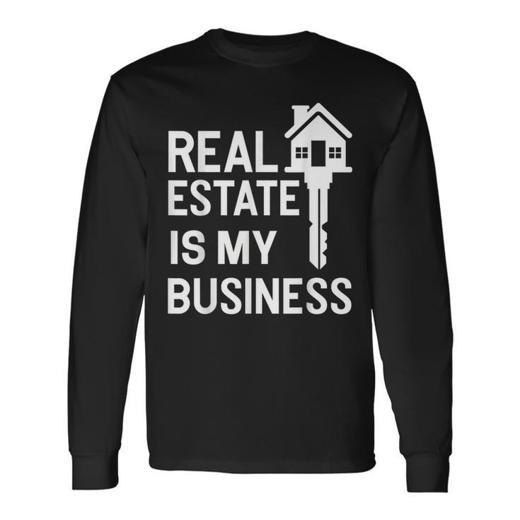 Real Estate Agent Realtor Female Realestate Broker Long Sleeve T-Shirt