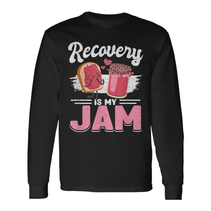Recovery Jam Narcotics Anonymous Na Aa Sober Sobriety Long Sleeve T-Shirt Gifts ideas