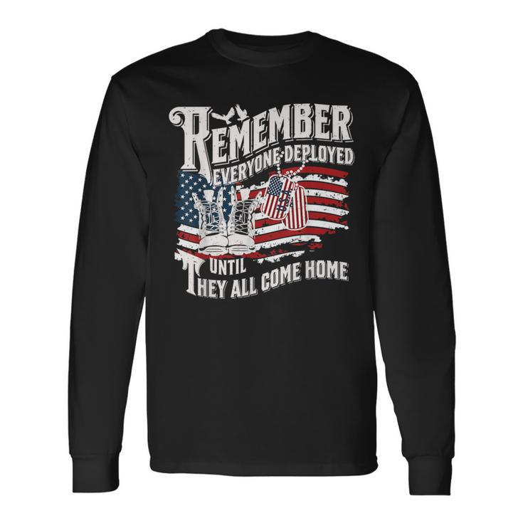 Red Friday Deployment Support Our Troops Wear Red Friday Long Sleeve T-Shirt