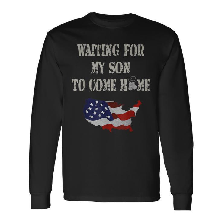 Red Friday Military Son Home From Deployment Long Sleeve T-Shirt