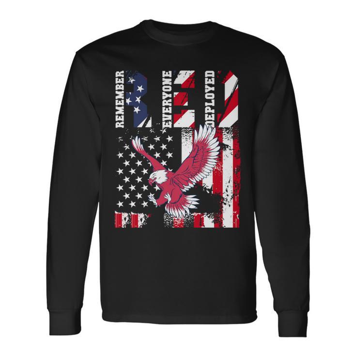 Red Friday Remember Everyone Deployed Patriotic Long Sleeve T-Shirt Gifts ideas