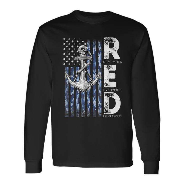 Red Friday Veterans Day Us Navy Support All Us Veterans Long Sleeve T-Shirt Gifts ideas