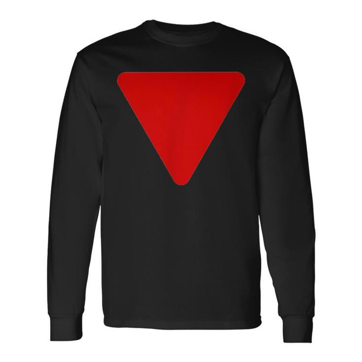 Red Triangle Symbol Of Resistance Free Palestine Gaza Long Sleeve T-Shirt
