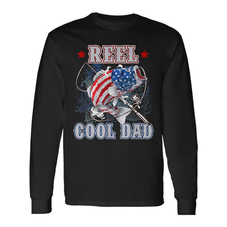 Reel Cool Dad Father's Day Fishing Dad Long Sleeve T-Shirt