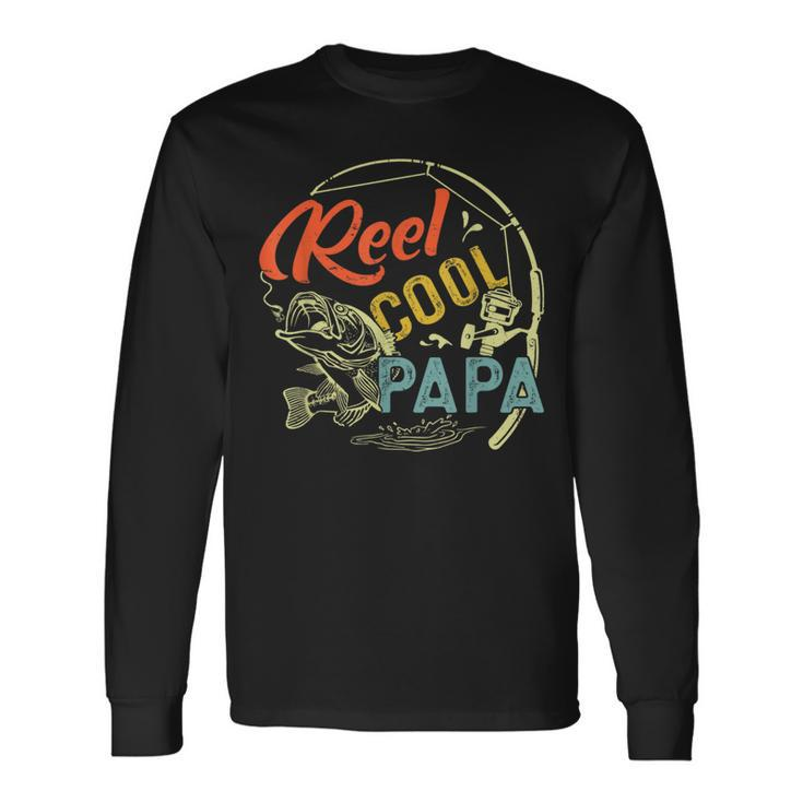 Reel Cool Papa Valentine Fathers Day Christmas Long Sleeve T-Shirt