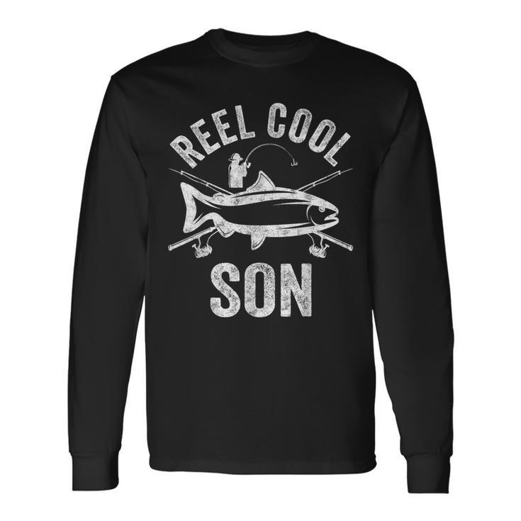 Reel Cool Son Fisherman Christmas Father's Day Long Sleeve T-Shirt