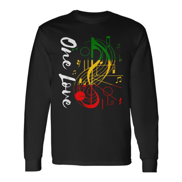 Reggae Rastafari Roots One Love Rastafarian Reggae Music Long Sleeve T-Shirt Gifts ideas