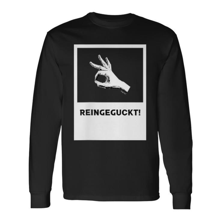 Reingeguckt Hand Finger Circle Langarmshirts Geschenkideen