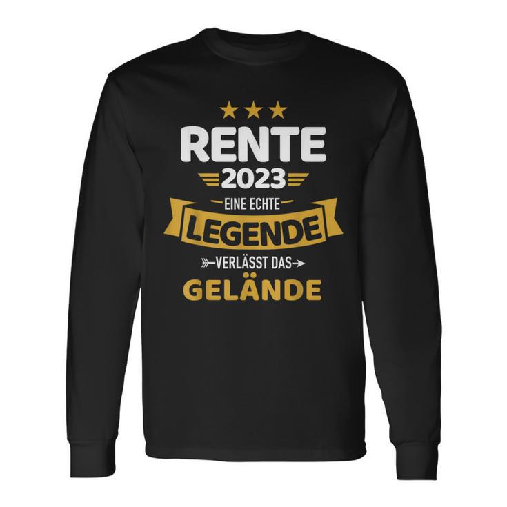 Rente 2023 Real Legend Leaves Terrain Pensioner Langarmshirts Geschenkideen