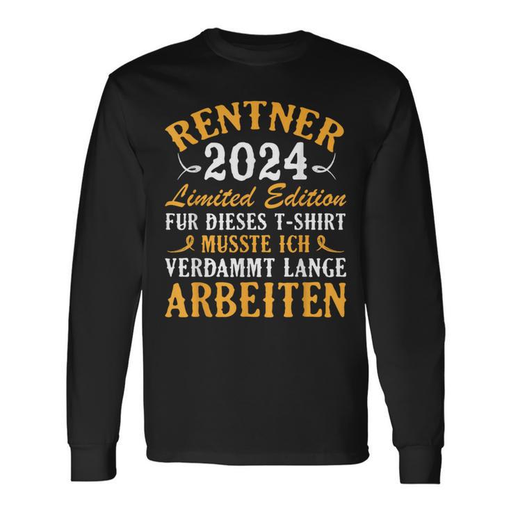 Rentner 2024 Retirement Langarmshirts Geschenkideen