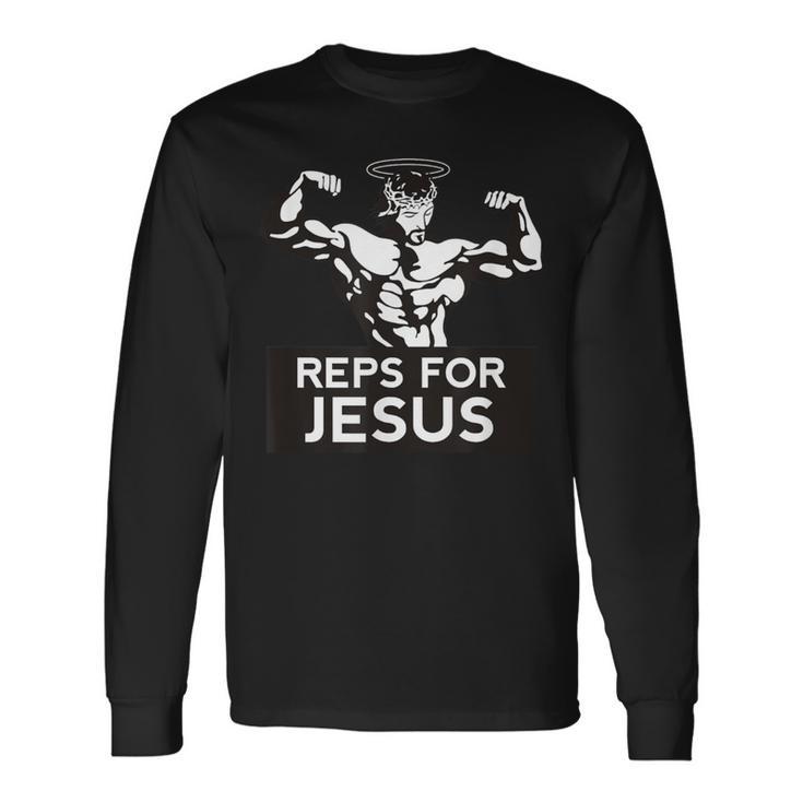 Reps For Jesus Gym Long Sleeve T-Shirt