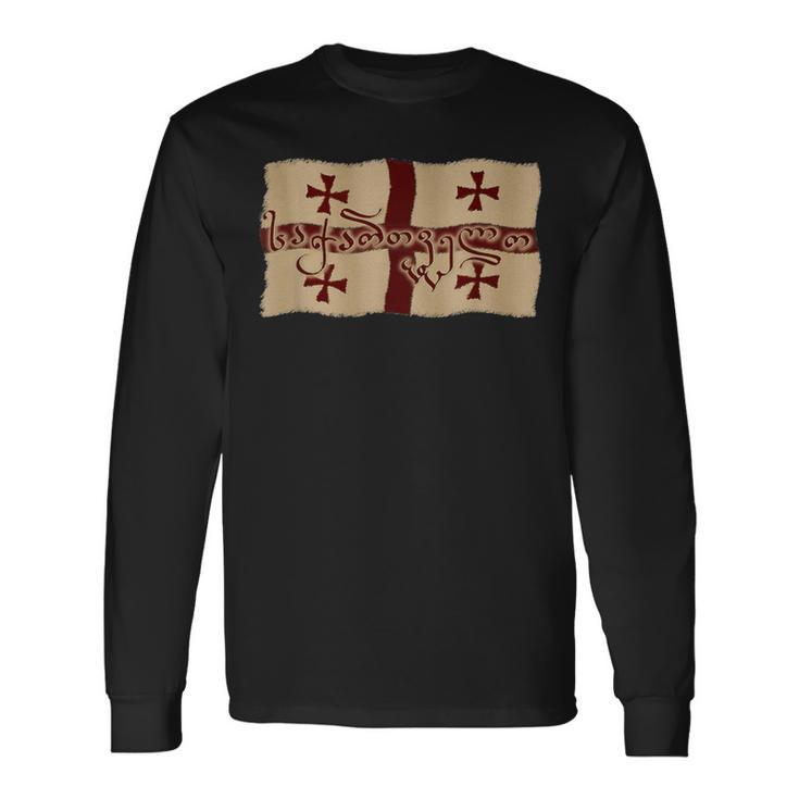 Republic Of Georgia Flag Sakartvelo Long Sleeve T-Shirt