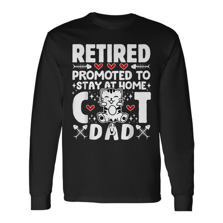 Retirement Plan Cats Owner Lovers Cat Dad Long Sleeve T-Shirt