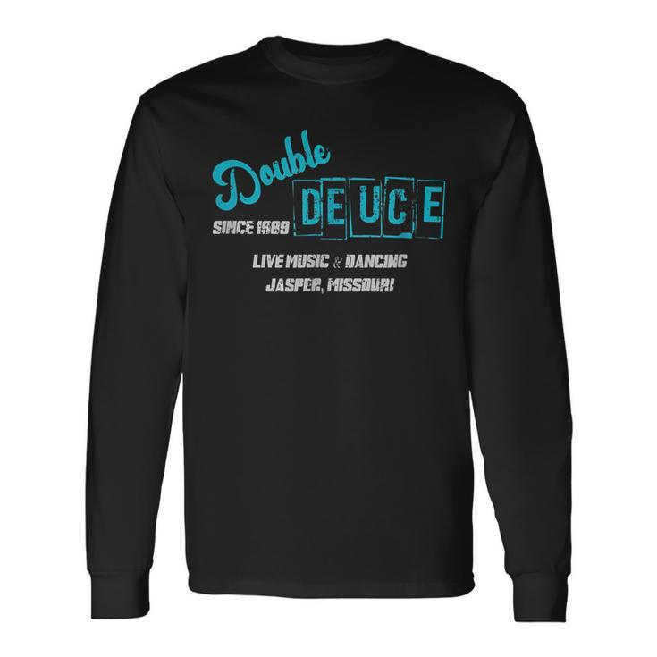 Retro 80S Double Deuce Roadhouse Long Sleeve T-Shirt