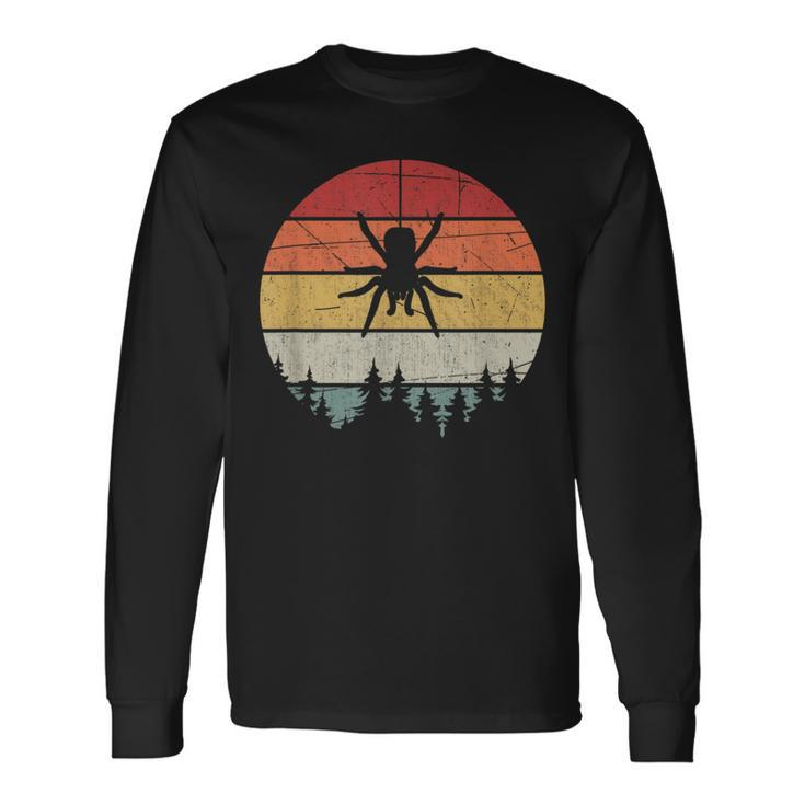 Retro Arachnid Tarantula Spider Long Sleeve T-Shirt