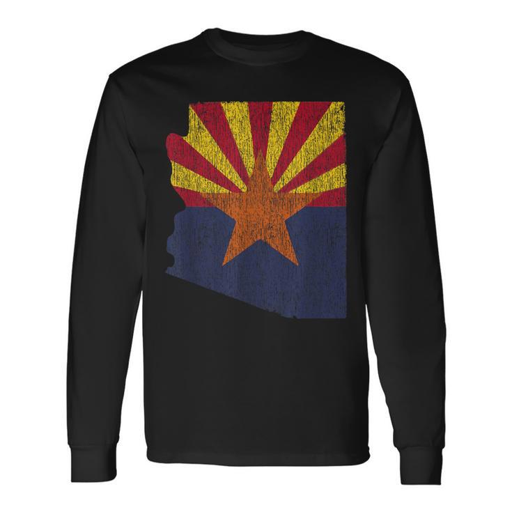 Retro Arizona Flag Az T Long Sleeve T-Shirt