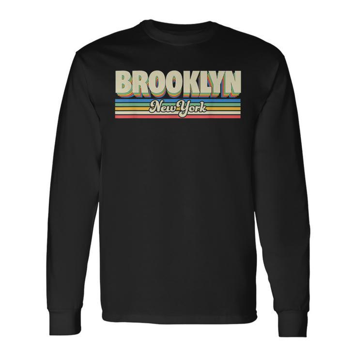 Retro Brooklyn New York City Nyc Vintage Ny Long Sleeve T-Shirt Gifts ideas