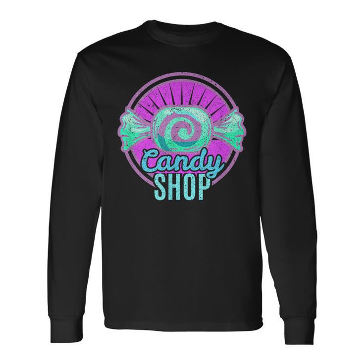 Retro Candy Shop Sweet Tooth Long Sleeve T-Shirt