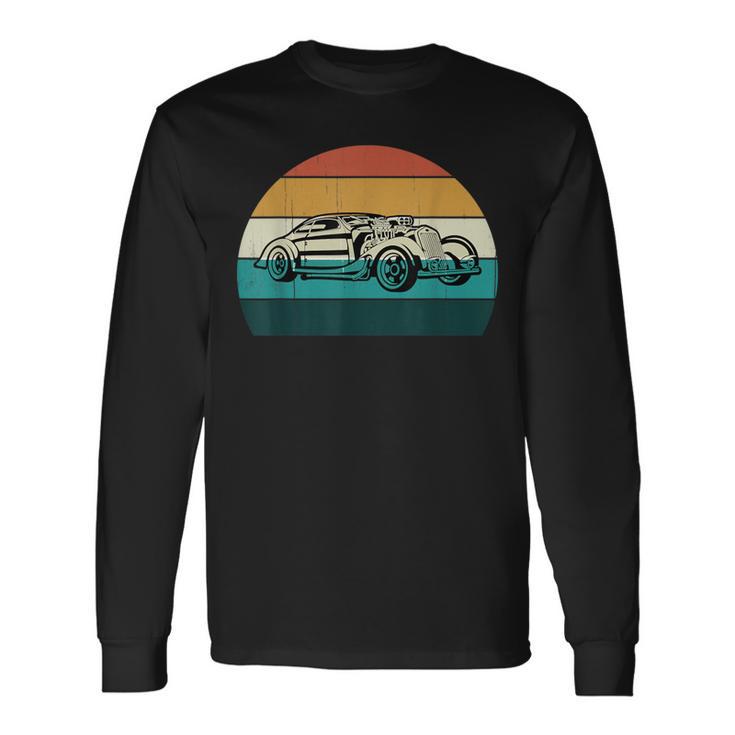 Retro Hotrod Car Vintage Auto Classic Muscle Cars Long Sleeve T-Shirt