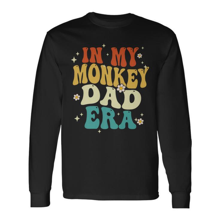 Retro In My Monkey Dad Era Monkey Father's Day Long Sleeve T-Shirt