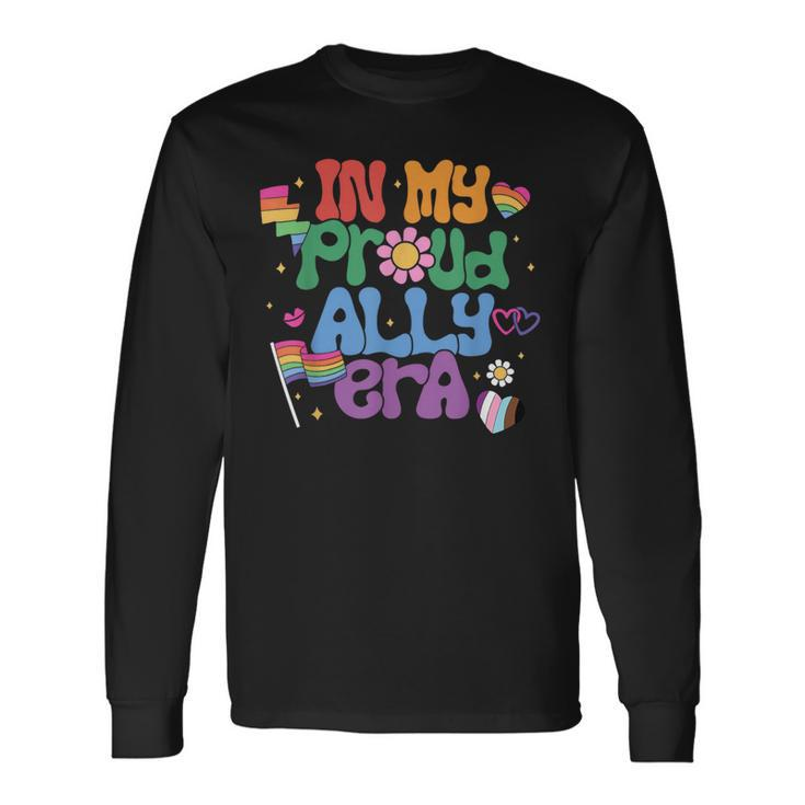 Retro In My Proud Ally Era Pride Ally You Are Safe With Me Long Sleeve T-Shirt