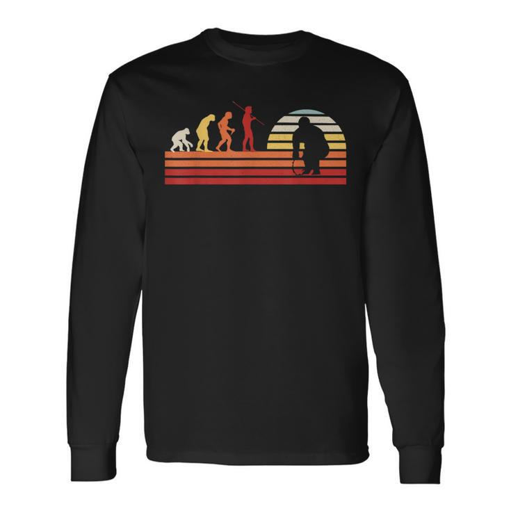 Retro Rugby Player League Vintage Rugby Long Sleeve T-Shirt