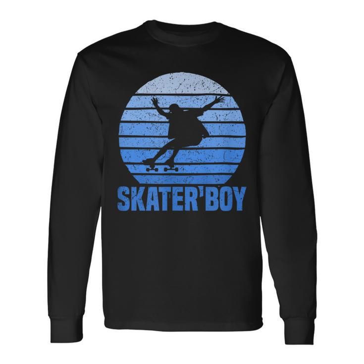 Retro Skater Boy Langarmshirts Geschenkideen