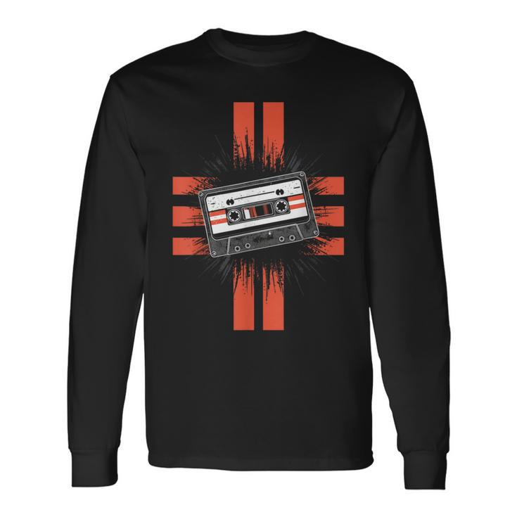 Retro Style Old School Tape Cassette Vintage Mixtape Long Sleeve T-Shirt Gifts ideas