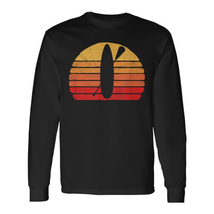 Retro Sup Stand Up Paddle Board Vintage Sun Long Sleeve T-Shirt