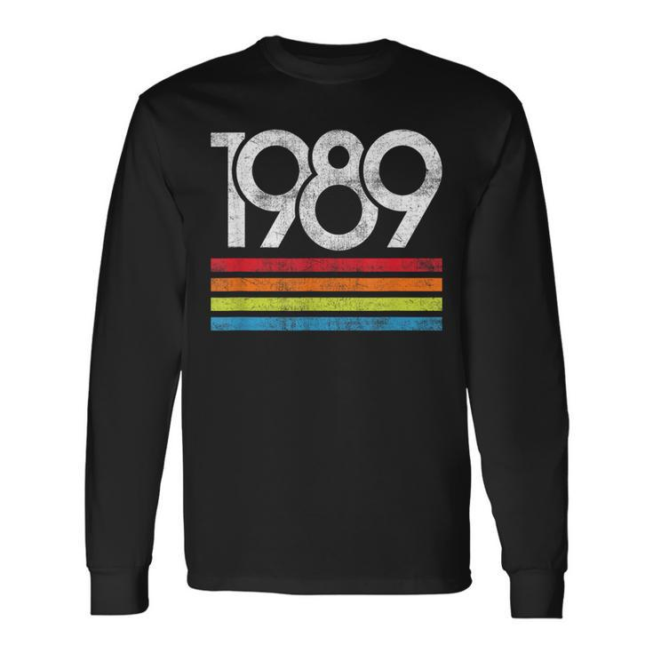 Retro Vintage 1989 33 Birthday Long Sleeve T-Shirt