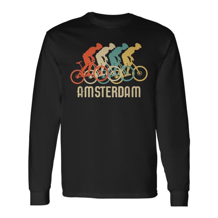 Retro Vintage Bike AmsterdamLong Sleeve T-Shirt Gifts ideas