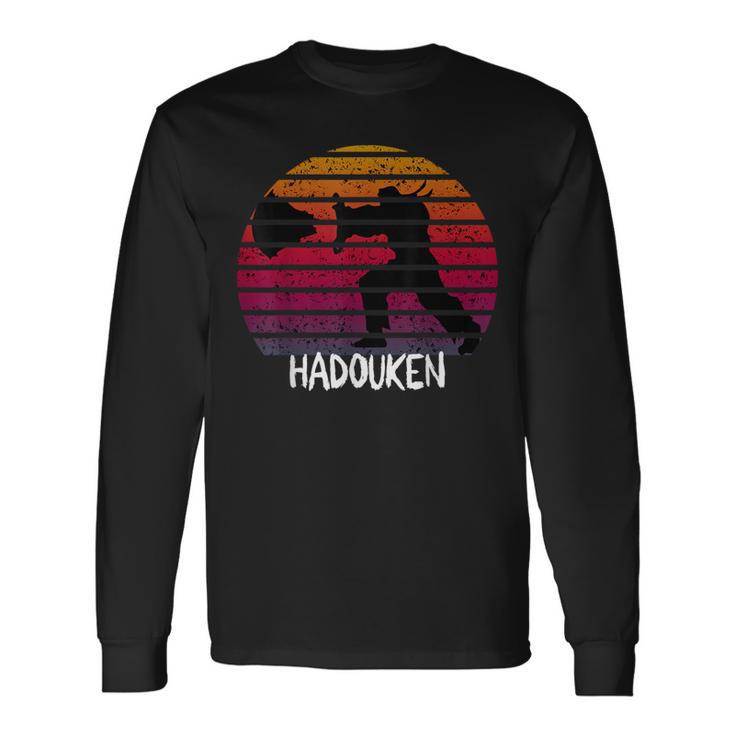 Retro Vintage Hadouken Fighter Long Sleeve T-Shirt