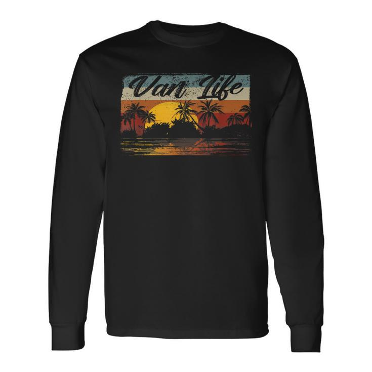 Retro Vintage Van Life Is The Real Adventure Long Sleeve T-Shirt