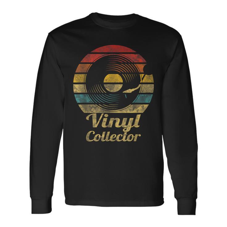 Retro Vinyl Collector Record Player Long Sleeve T-Shirt Gifts ideas