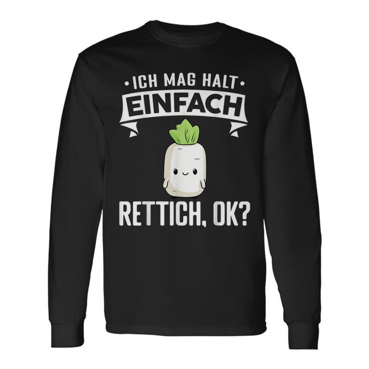 Rettich Ich Mag Halt Einfach Rettich Langarmshirts Geschenkideen