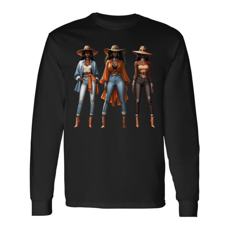 Rodeo Melanin Black History Long Sleeve T-Shirt