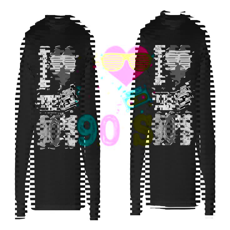 Ropa De Los 90 Suministros De Fiesta De Los 90 Diecinueve Noventa Disfraz Camiseta de manga larga