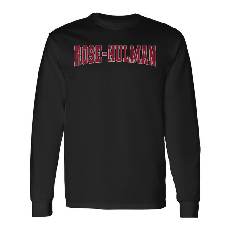 Rose-Hulman Institute Of Technology_Red-01 Long Sleeve T-Shirt