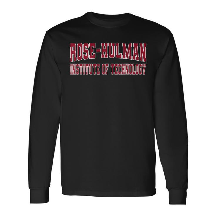 Rose-Hulman Institute Of Technology_Red_Wht-01 Long Sleeve T-Shirt
