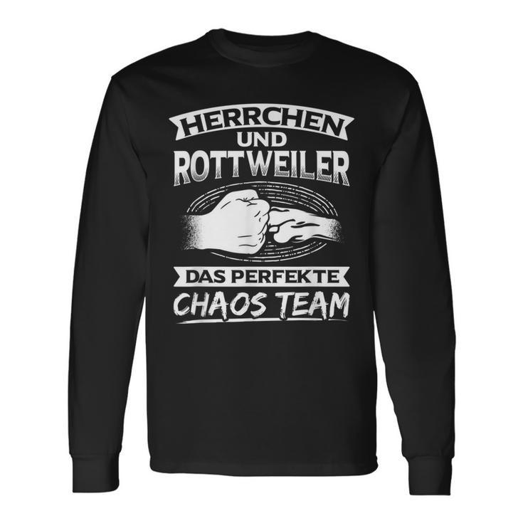 With Rottweiler Chaos Team Rottweiler Langarmshirts Geschenkideen