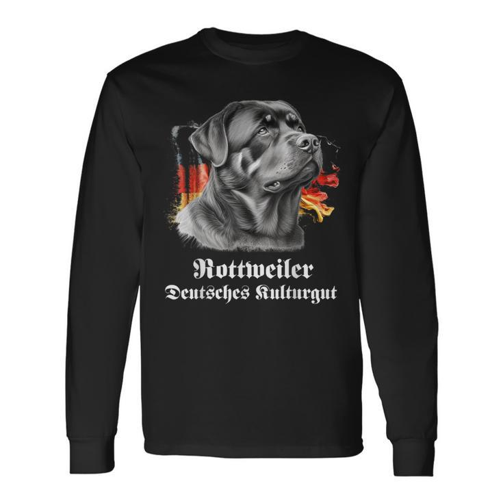 Rottweiler Deutsches Kulturgut Cool Rottweiler Motif Langarmshirts Geschenkideen